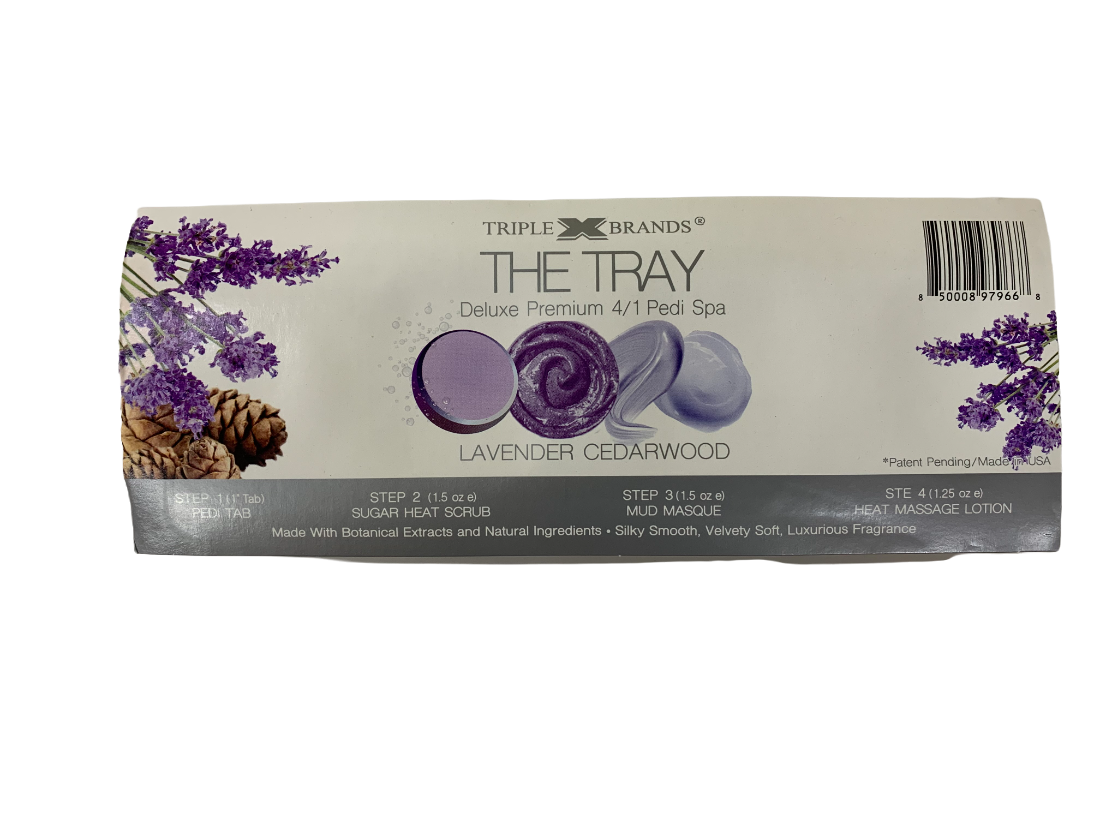 Triple X The Tray 4/1 Pedi Spa Lavender Cedarwood